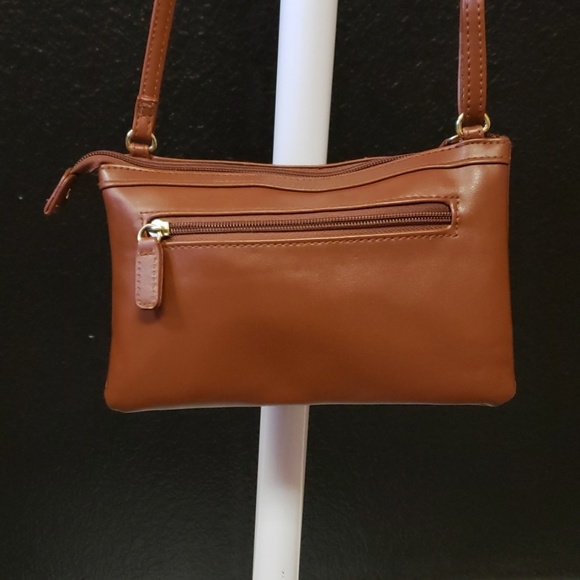 Brown with gold hardware small crossbody purse - Picture 2 of 8